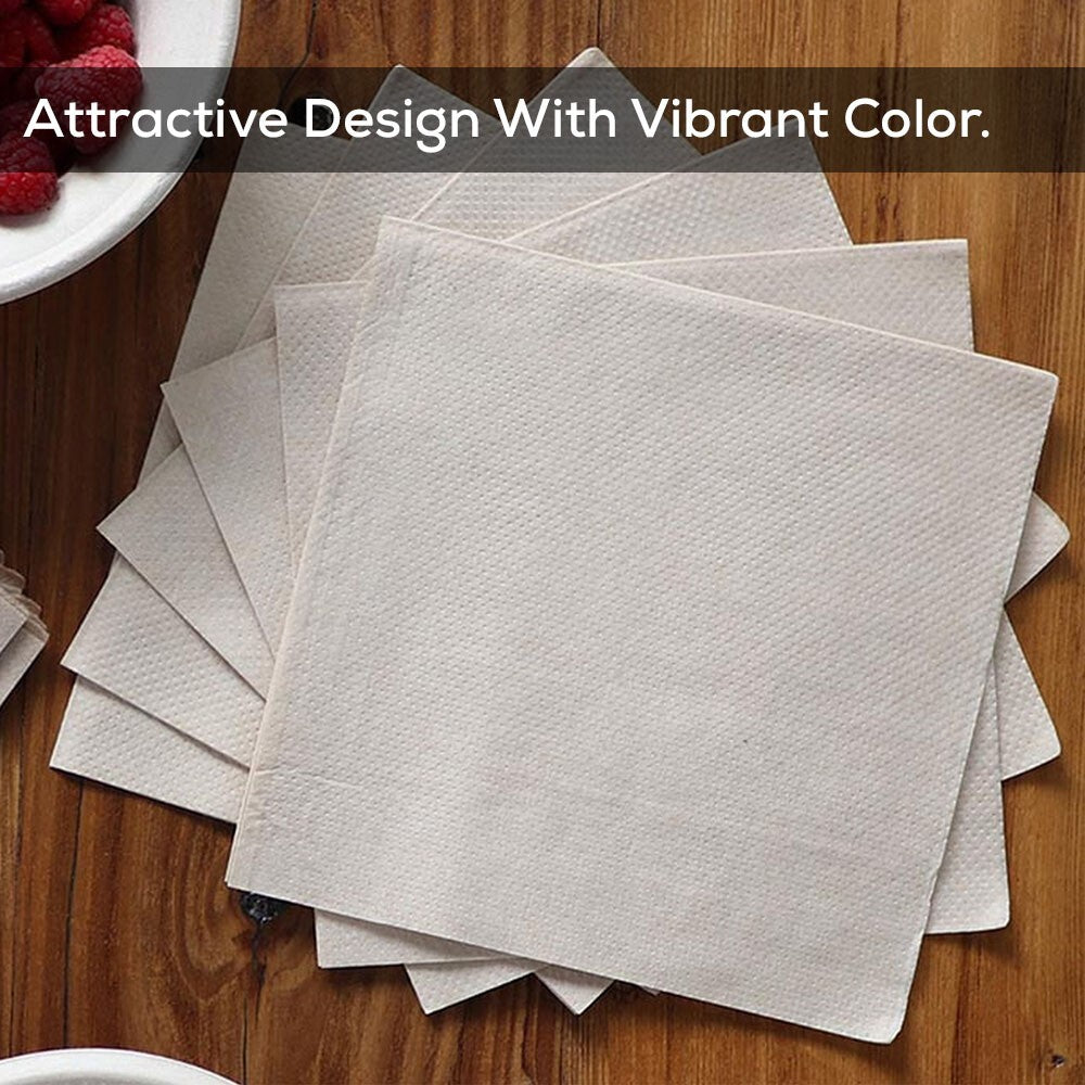 Disposable White Paper Napkins Ultra Ply 33cm x 33cm Serviettes Tissue