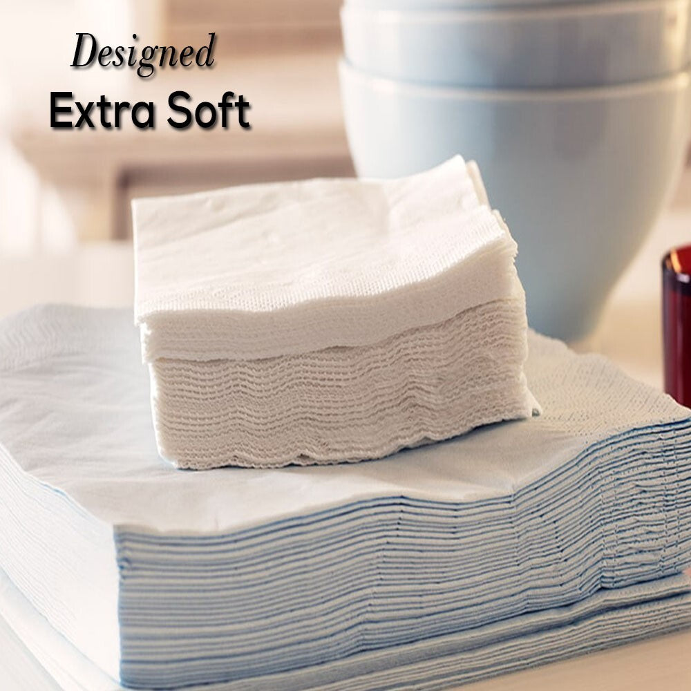 Cocktail Paper Napkins Disposable Serviettes Tissue Paper 24cm x 24cm 2ply