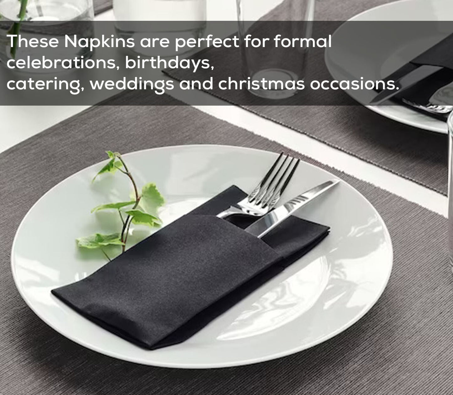 Cocktail Paper Napkins Disposable Serviettes Tissue Paper 24cm x 24cm 2ply