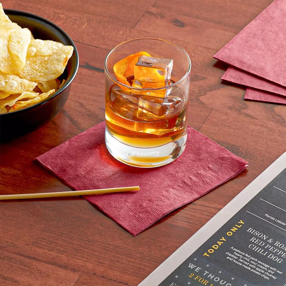 Cocktail Paper Napkins Disposable Serviettes Tissue Paper 24cm x 24cm 2ply