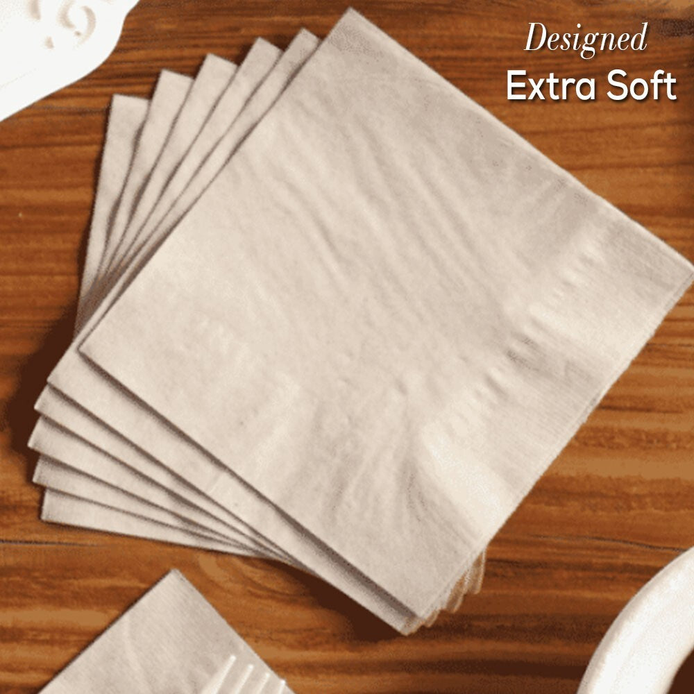 Cocktail Paper Napkins Disposable Serviettes Tissue Paper 24cm x 24cm 2ply