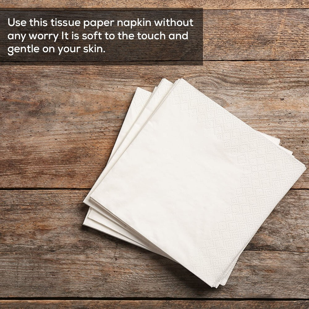 Cocktail Paper Napkins Disposable Serviettes Tissue Paper 24cm x 24cm 2ply