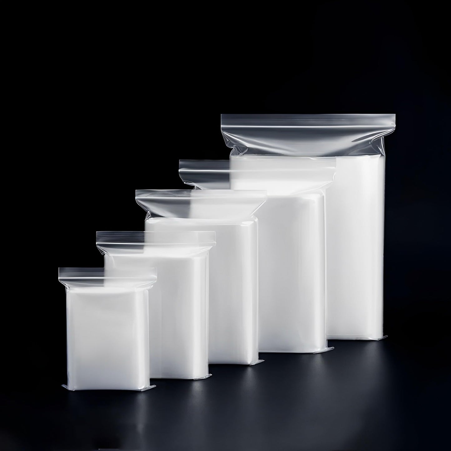 Venuscello® 100 x Resealable Grip Seal Plastic Zip lock Bags 3.5" x 4.5" Poly Zip Bag for Store Medicines, Jewellery, Small Sweets, Candy & Parts