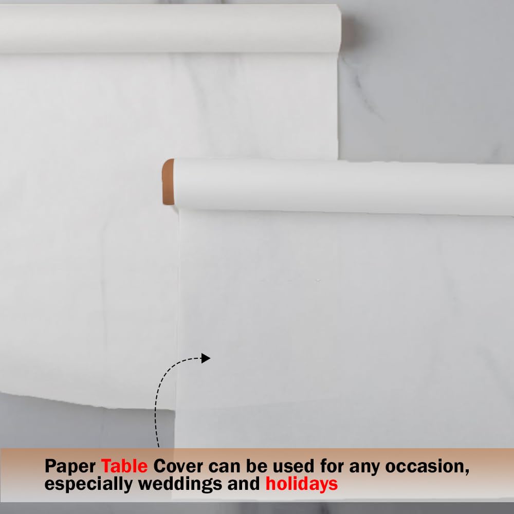 White Paper Banquet Roll 100M X 1.14M