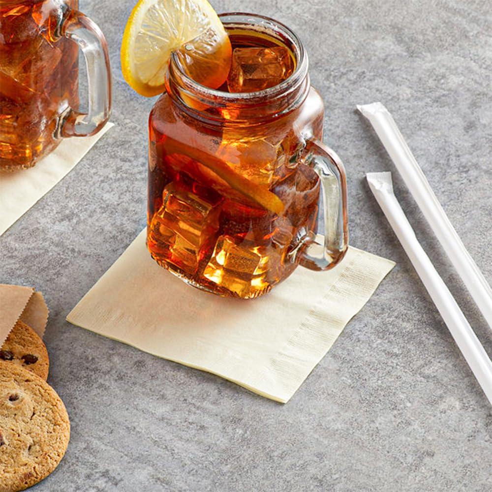 Venuscello® 100 x Serviettes Paper Napkins Ivory Disposable Recyclable Tissue 2-Ply 33cm for Catering Wedding Birthday Parties