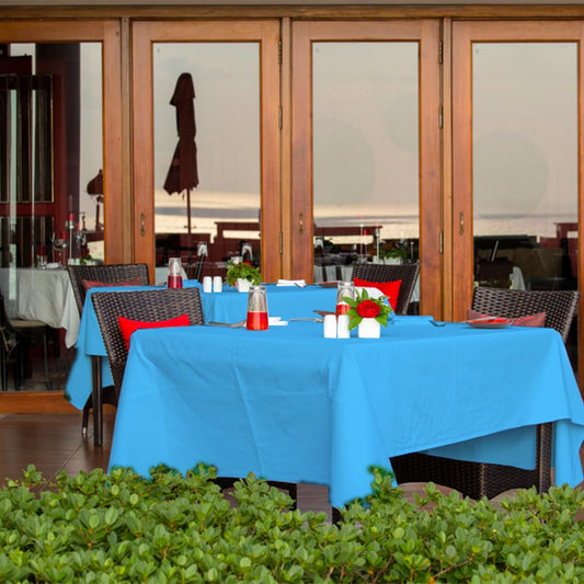 Venuscello Banquet Roll 25M x 1.14M | Light Blue Paper Banqueting Roll for Wedding Buffet Dinner Home Large Disposable Table Paper Cloth Covers