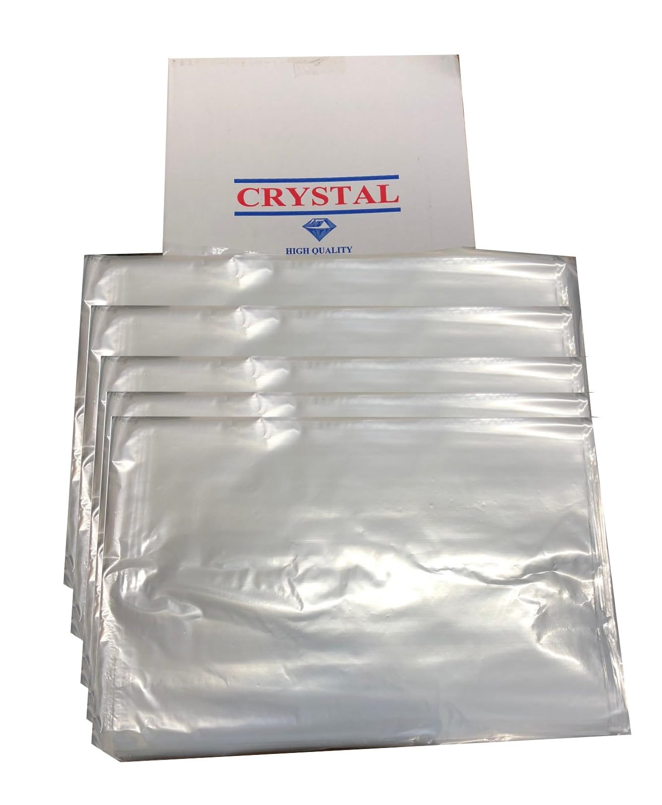 Venuscello® 100 x Clear Food Counter Bags Poly Plastic Transparent Lunch Bag for Carry Food, Candy, Sweets, Chocolate and more - 8" x 10", 30mu