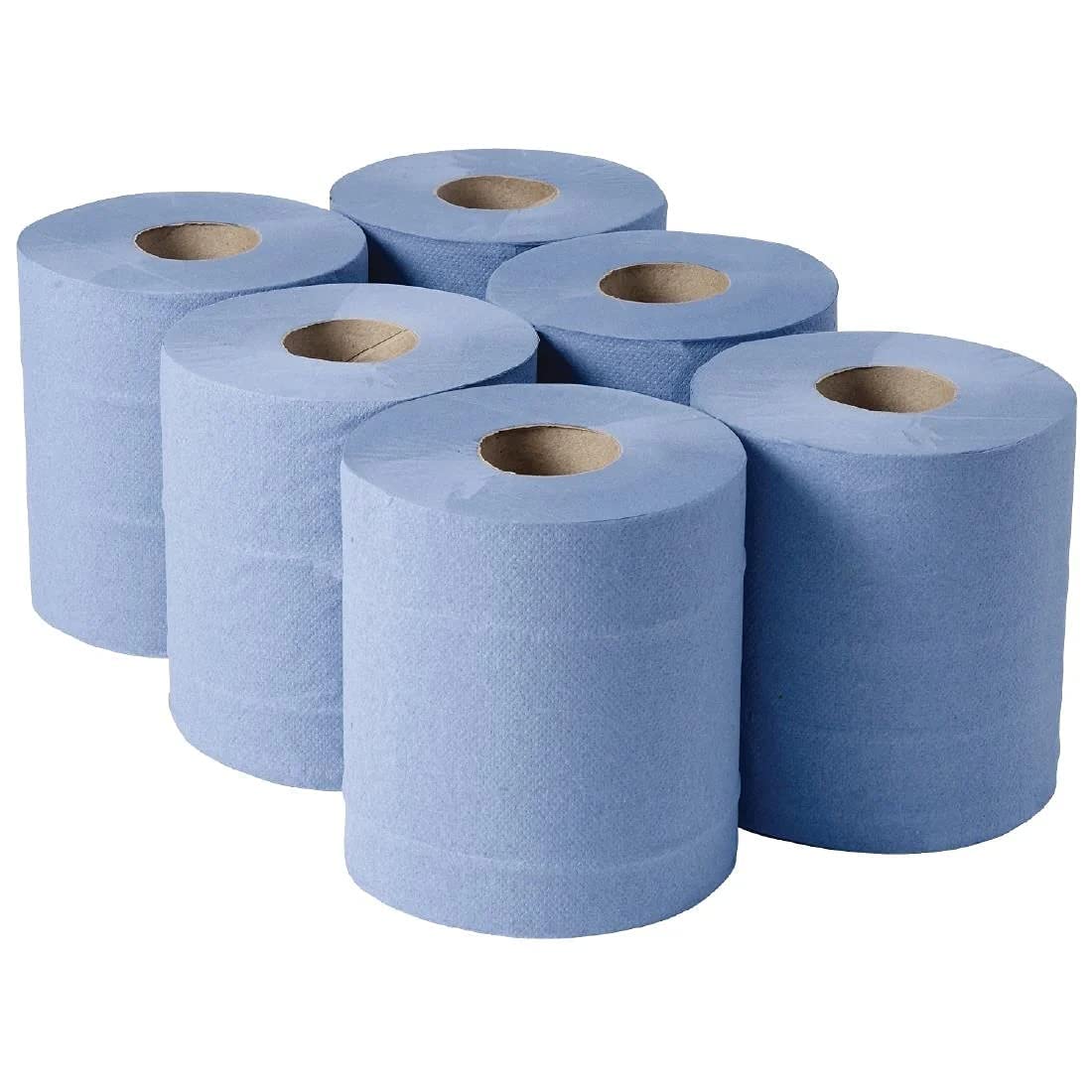 Venuscello® Centrefeed Embossed 2 Ply Wiping 6 Rolls Paper Wiping Tissue Roll for Kitchen, Office, Warehouse, Garage Bathroom and Commercial Uses