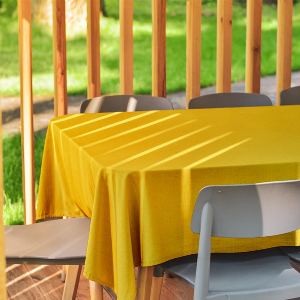Venuscello® Banqueting Roll Yellow, Tablecloth, Paper Table Cover Roll for Wedding Party at Home, Buffet Dinner and Ideal Solution to Protect Dining Table - 8M x 1.2M