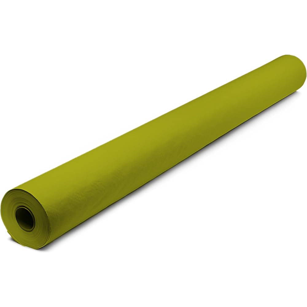 Venuscello Lime Green Banquet Roll 7m Paper Banqueting Table Cover for Wedding Buffet Dinner Home Large Disposable Table Paper Cloth