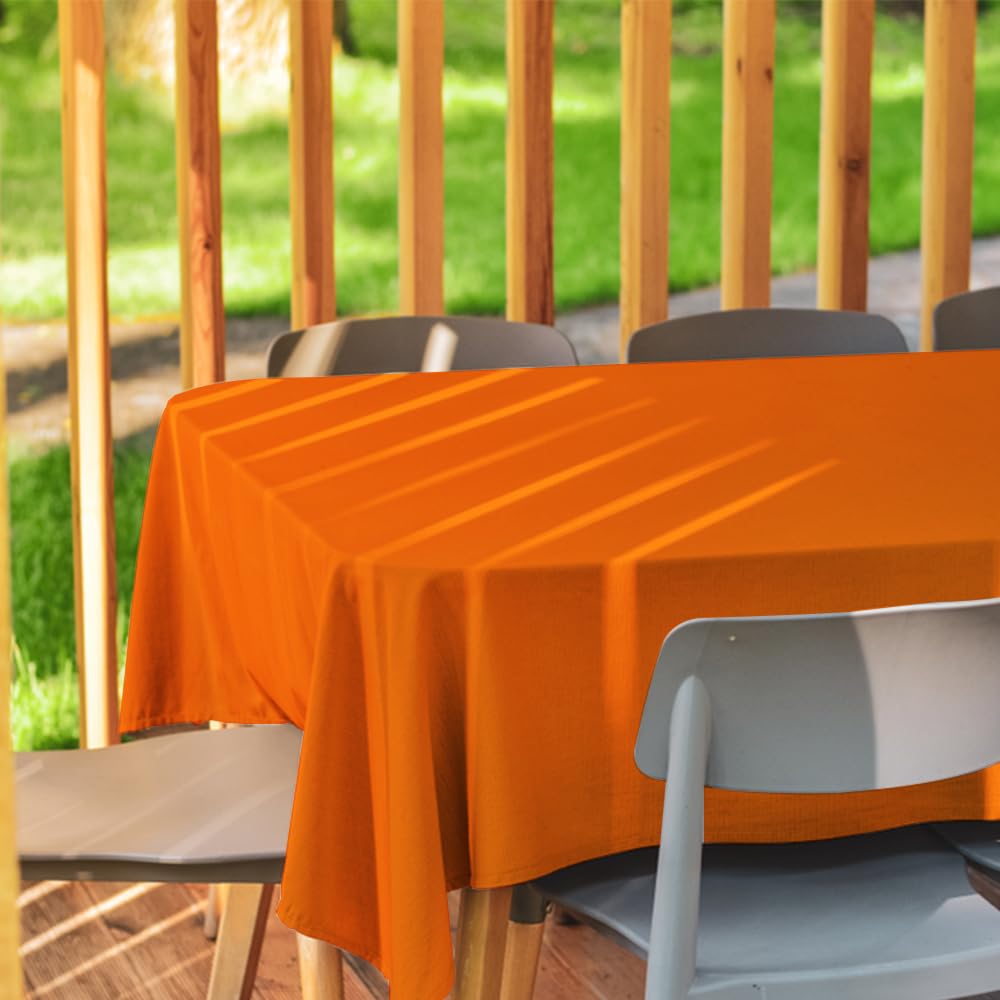 Venuscello Orange Banquet Roll 7m Paper Banqueting Table Cover for Wedding Buffet Dinner Home Large Disposable Table Paper Cloth