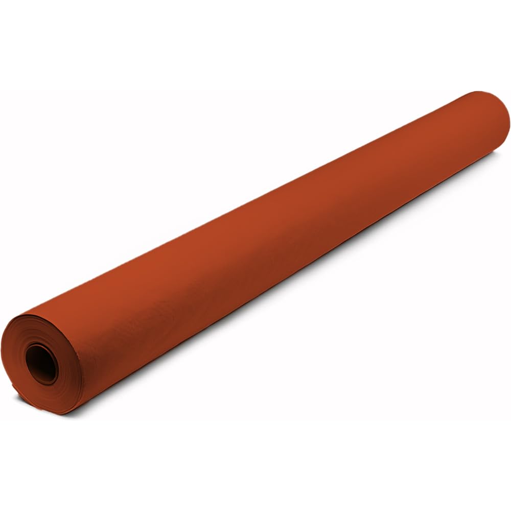 Venuscello Orange Banquet Roll 7m Paper Banqueting Table Cover for Wedding Buffet Dinner Home Large Disposable Table Paper Cloth