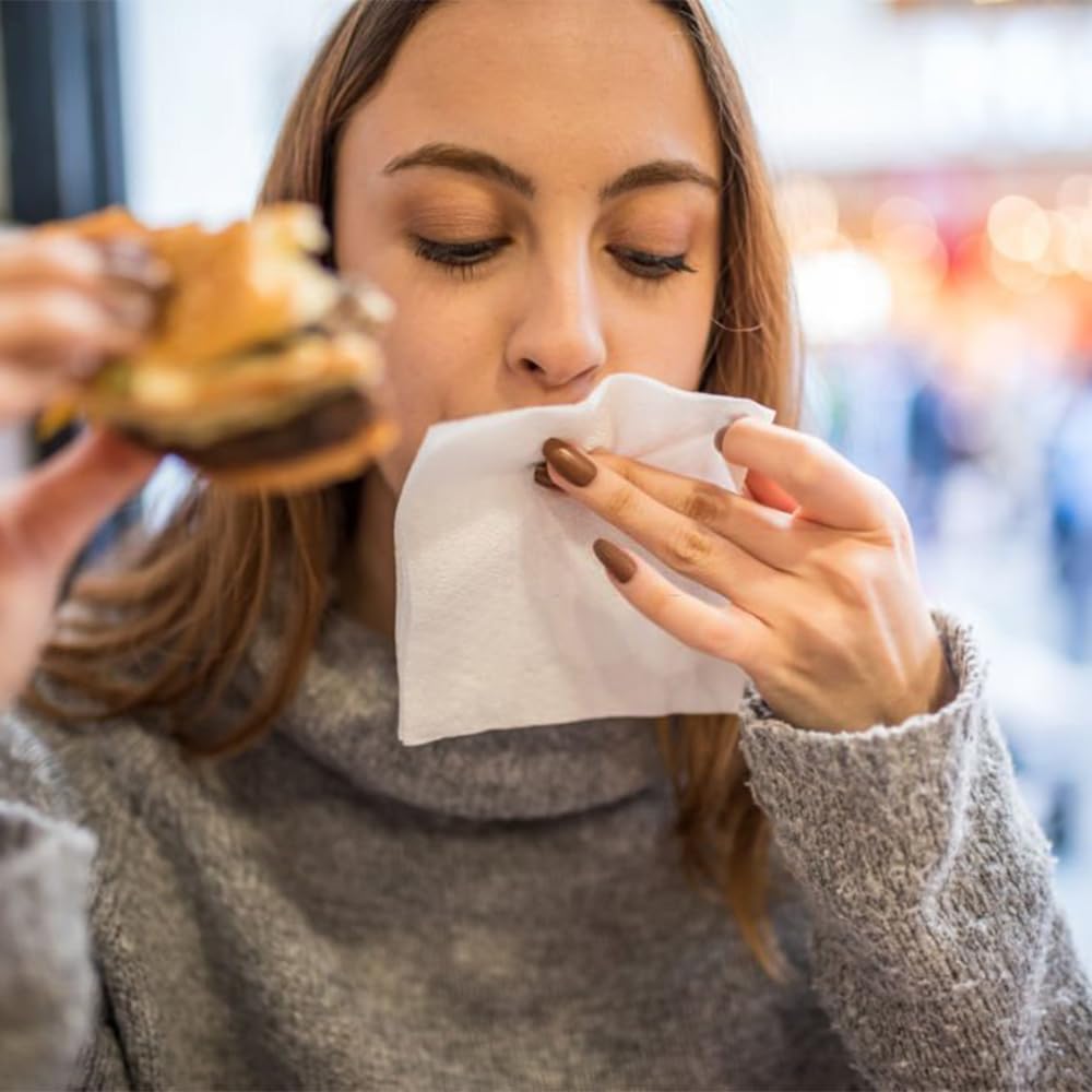 Venuscello® 4000 x Serviettes Paper Napkins White Cocktail Disposable Recyclable Tissue 2-Ply 24cm for Catering Wedding Birthday Parties