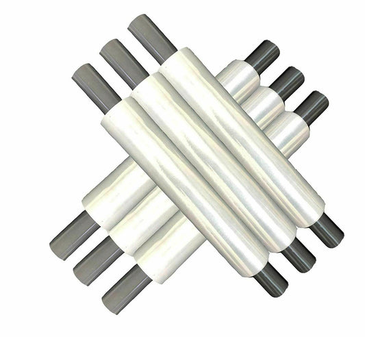 Venuscello® Pallet Stretch Shrink Cling Wrap Clear Extended Rolls, Water Proof & Tear Resistant for Secure Packaging, House Moving - 400mm x 300m - 20mu