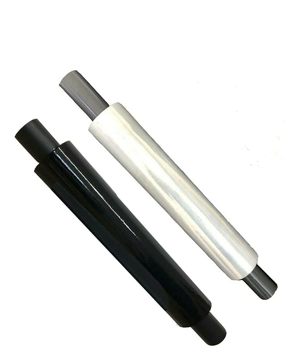 Venuscello® Pallet Stretch Shrink Cling Wrap Clear Extended Rolls, Water Proof & Tear Resistant for Secure Packaging, House Moving - 400mm x 300m - 20mu