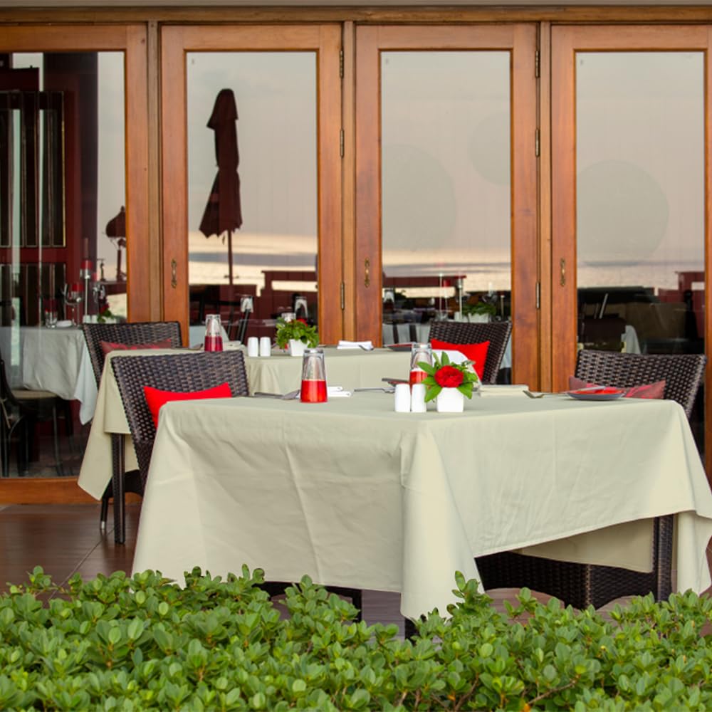 Venuscello® Ivory Paper Banqueting Roll 25M x 1.14M Disposable Table Cover Cloths for Catering & Wedding Buffet