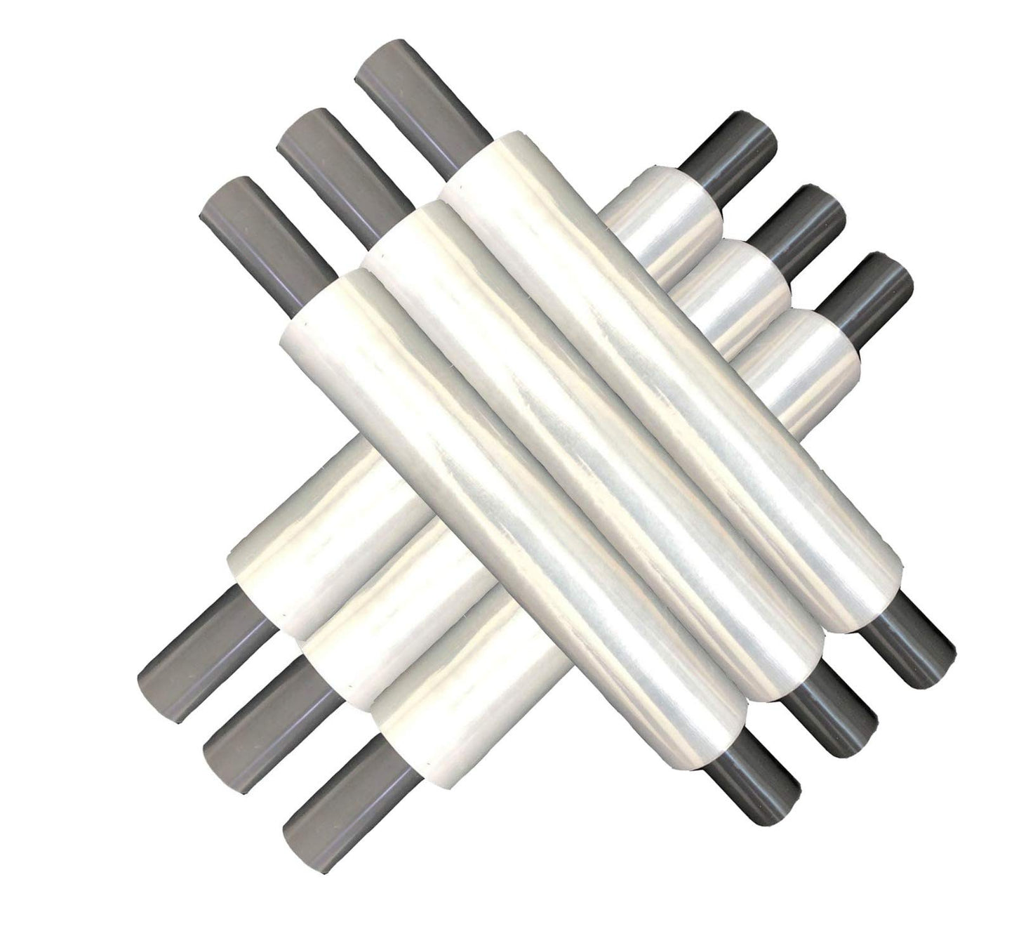 Venuscello® 6 x Pallet Stretch Shrink Cling Film 400mm x 250m Opaque Extended Core Wrap Rolls for Moving, Secure Packaging, Wrap Parcel for Secure Shipping