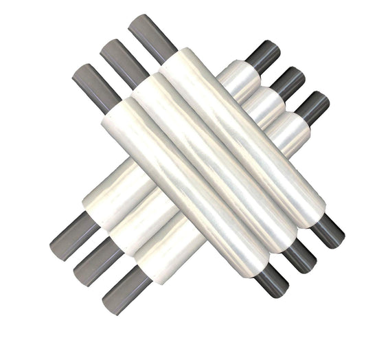 Venuscello® 6 x Pallet Stretch Shrink Cling Film 400mm x 250m Opaque Extended Core Wrap Rolls for Moving, Secure Packaging, Wrap Parcel for Secure Shipping