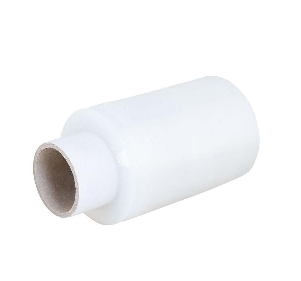 Venuscello® 12 x Pallet Wrap Stretch Shrink Wrap Clear Extended Handy Rolls, Water Proof & Tear Resistant for Secure Packaging, House Moving - 100mm x 150m 17Mu