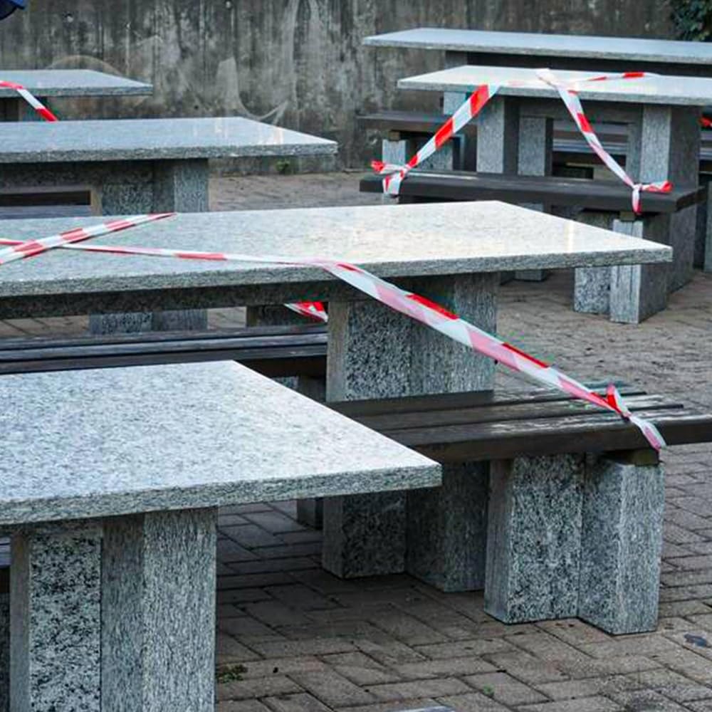 Venuscello® - Pack of 6 Red and White Floor Marking Tape - 48mm x 33m - High Visibility, Durable Adhesive, Safety Tape for Hazardous Areas, Aisles, and Traffic Control