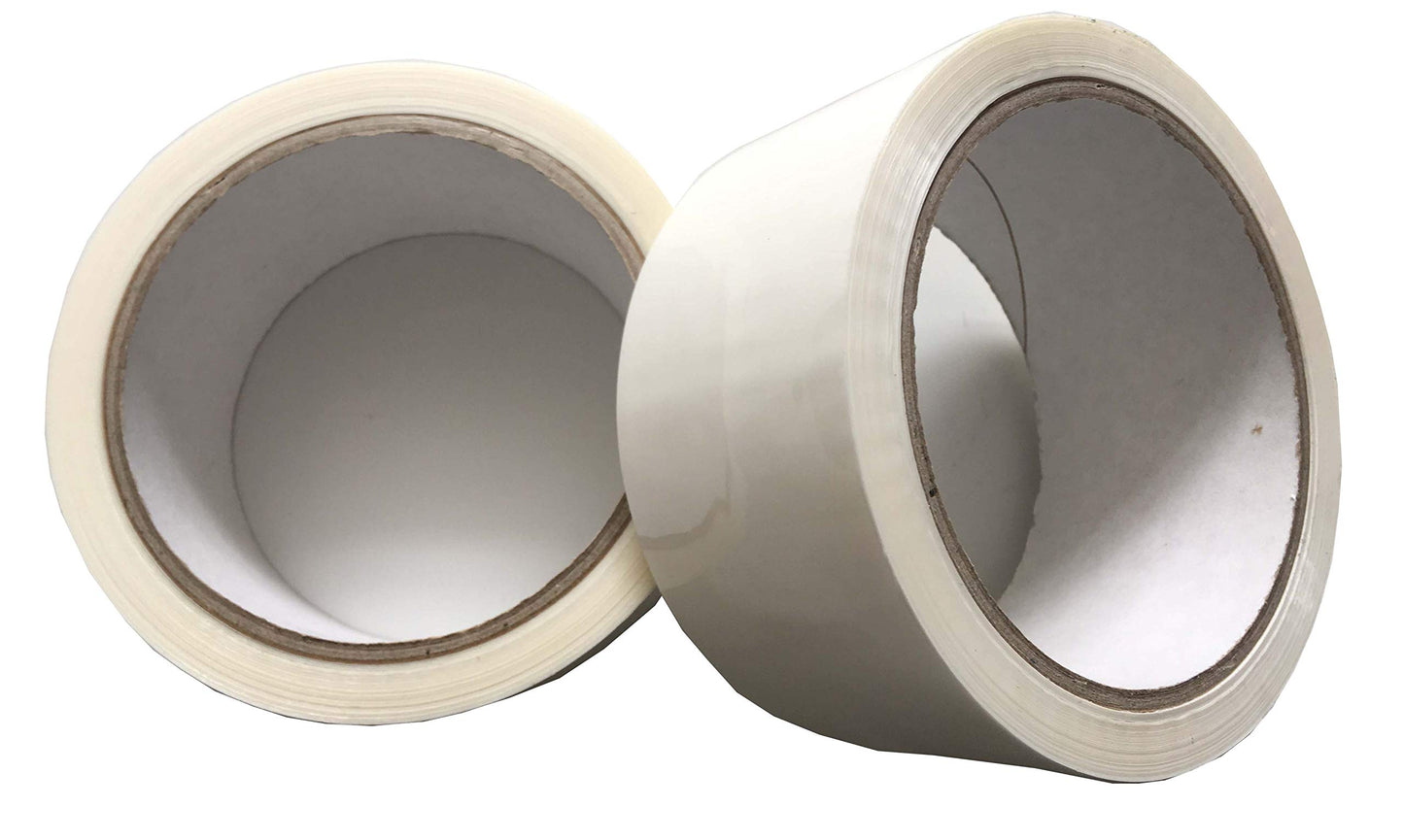 Venuscello® 6 Rolls Parcel Packaging White Sealing Tape 48 mm x 66 m Strong Packing for sealing Boxes, Cartons and for Keeping Goods Firmly sealed Transit Sticky Thick