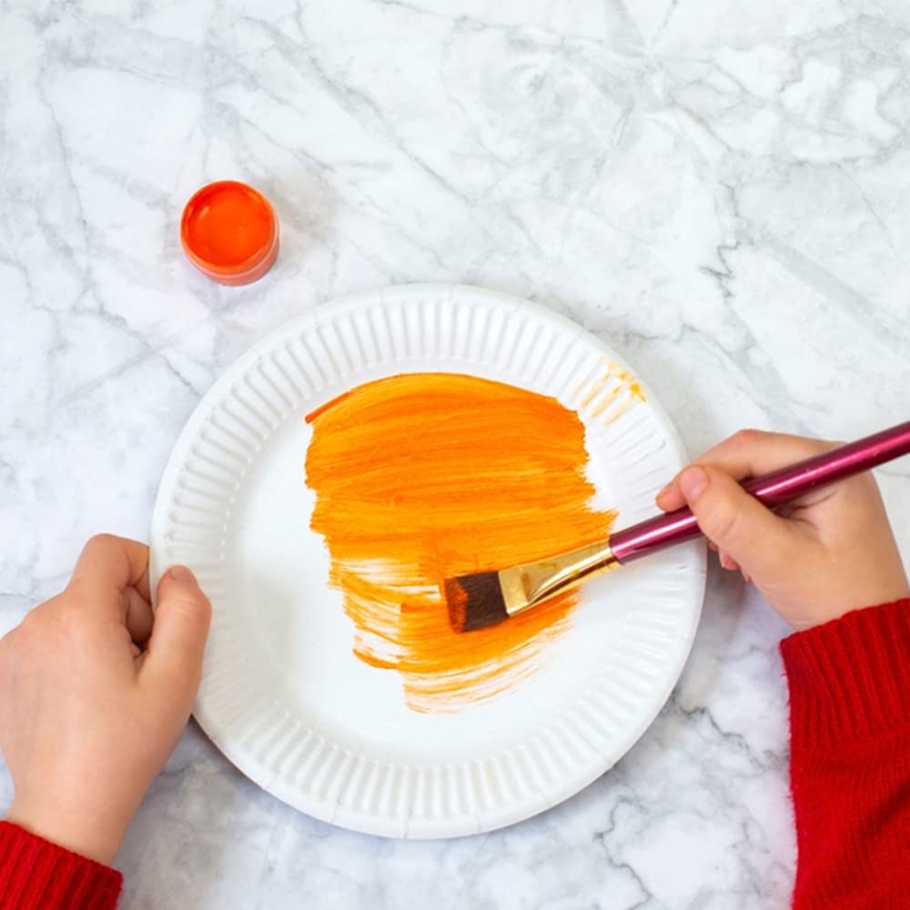 Venuscello® 100 x Paper Plates 15 cm White Disposable Bagasse Dishes for Catering Birthday Party Buffet