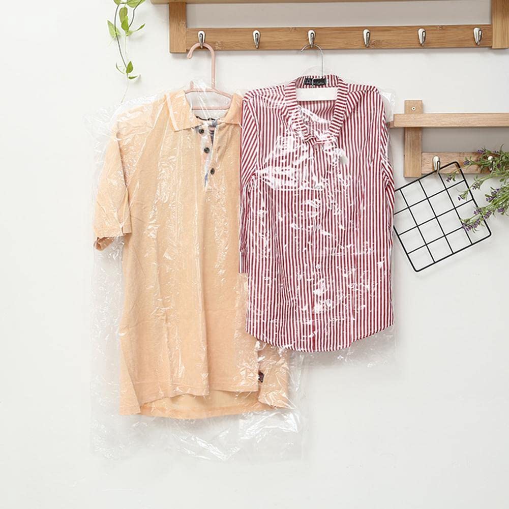 Venuscello® Garment Covers on a Roll 42" 100 Gauge Clear Polythene Garment Bags Roll for Cloths Dresses Shirt Blazers Suits and Shirt