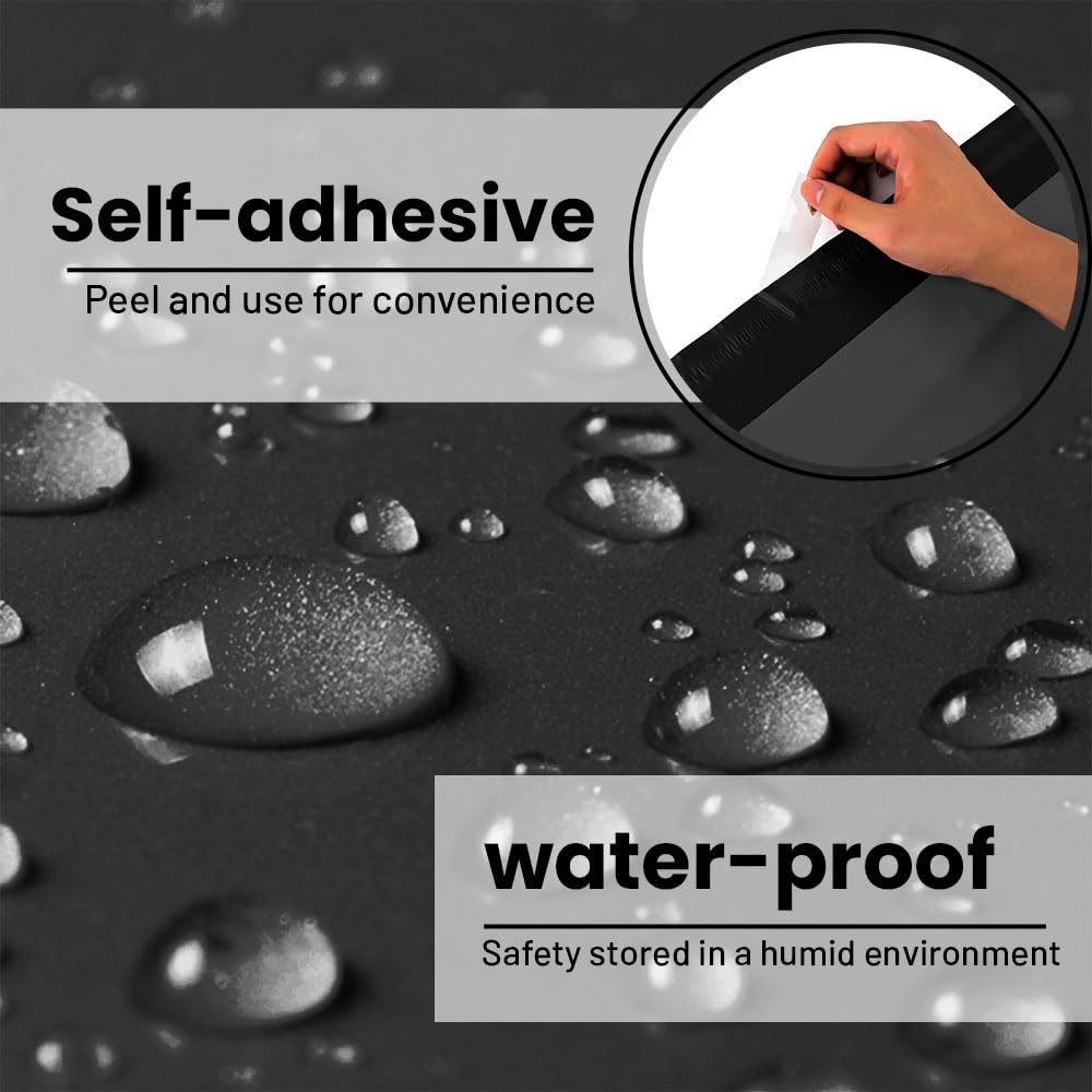 Venuscello® 100 x Grey Mailing Bags Poly Postal Postage Self Sealing Polythene Envelopes for Cloths Packing Shipping & Posting - 4 x 6 in