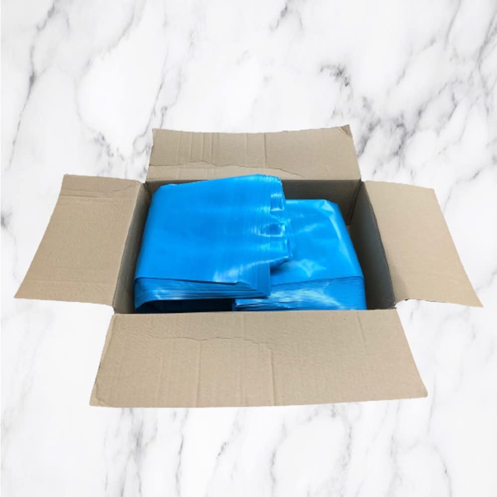 Venuscello® 10 x Refuse Sacks Rubble Rubbish Wast Bags 20" x 30" 400 Gauge Wheelie Bin Blue Trash Liner for Garbage Construction Recyclable and Yard Wastage