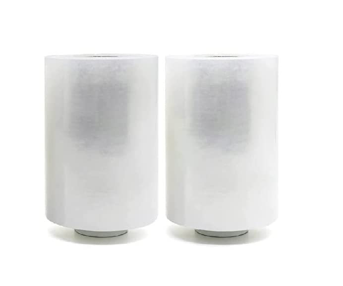 Venuscello® 6 x Pallet Stretch Shrink Cling Wrap Clear Mini Handy Rolls, Water Proof & Tear Resistant for Secure Packaging, House Moving - 100mm x 150m 17 mu - 6 PC