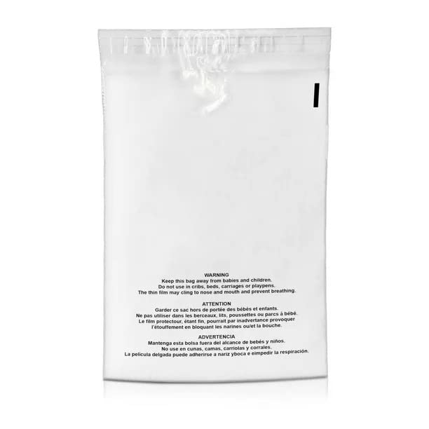 Venuscello® 500 x Resealable Garment Polypropylene Self Seal Bags White for Storage Dresses, Laundry Cloths, Shirt, T-shirt, Suit - 18" x 24"