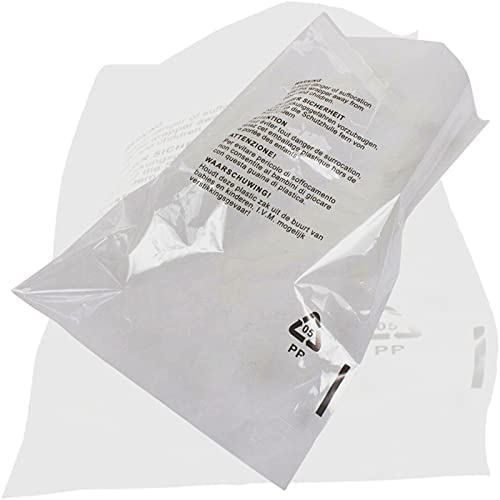Venuscello® 500 x Resealable Garment Polypropylene Self Seal Bags White for Storage Dresses, Laundry Cloths, Shirt, T-shirt, Suit - 18" x 24"