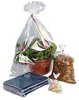 Venuscello® 500 x Clear Polythene Poly Plastic Food Storage Safe Bags Medium for Packaging Cloths, Vegetables, Fruits & Plants - 450mm x 600mm, 25mu