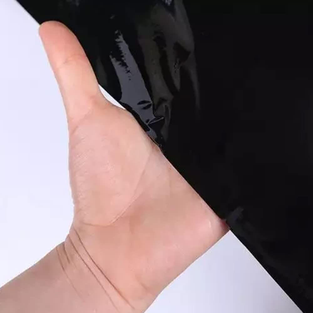 Venuscello® 3 x Pallet Stretch Shrink Cling Wrap Black Non Extended Rolls, Water Proof & Tear Resistant for Secure Packaging, House Moving - 400mm x 200m 17Micron - 3 PC