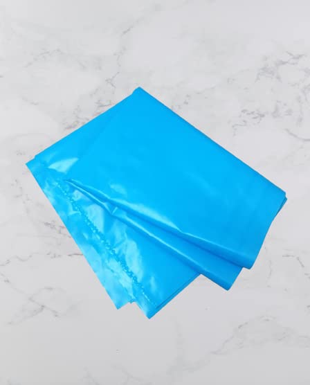 Venuscello® 30 x Wheelie Bin Liners Rubble Builders Refuse Sacks Blue Waste Bin Rubbish Bags for Construction, Bio Hazard & Medical Wastage - 500 x 760mm - 400 Gauges - 100 Micron