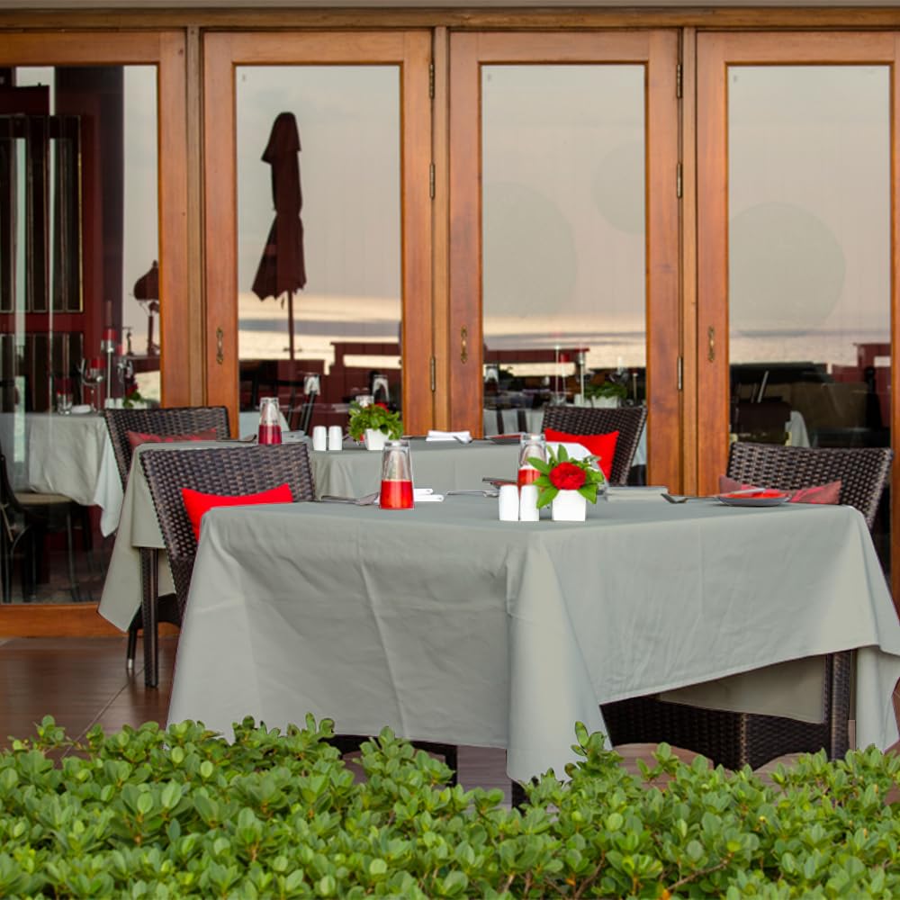 Venuscello® Grey Banquet Roll 25m x 120cm Paper Banqueting Table Cover for Wedding Buffet Dinner Home Large Disposable Table Paper Cloth