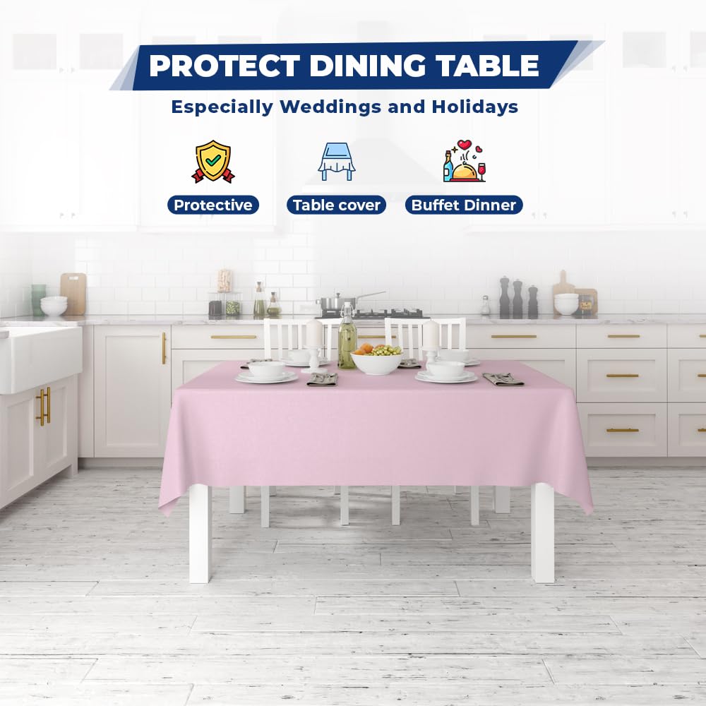 Venuscello® Lilac Banquet Roll 25m x 120cm Paper Banqueting Table Cover for Wedding Buffet Dinner Home Large Disposable Table Paper Cloth