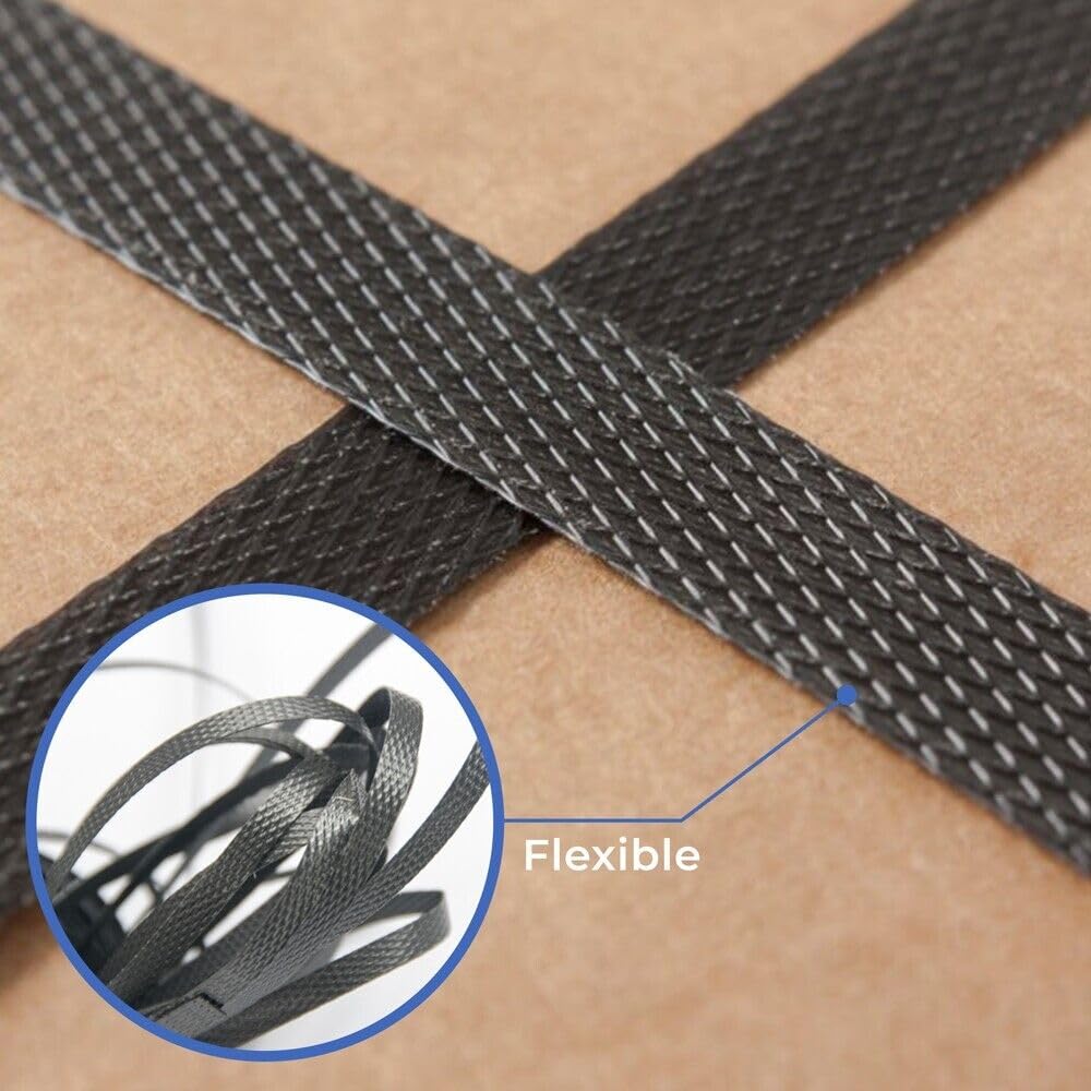 Venuscello® Black Pallet Strapping Banding Coil Kit Heavy Duty 1000m x 12mm