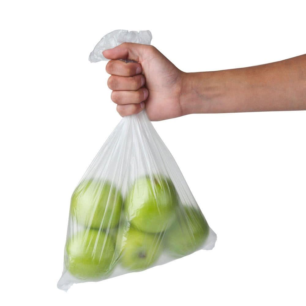 Venuscello® 1000 xBags on Roll Clear Polythene 9" x 14" Hd Counter Transparent Sacks for Fruits and Vegetables - 4 Rolls
