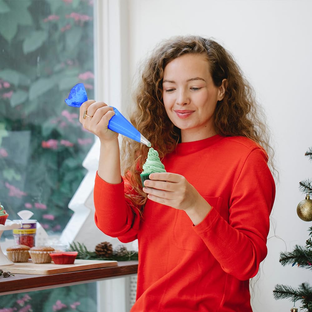 Venuscello 100 x Savoy Icing Piping Bags Disposable Mash Thick 21 Inch Non Sticky for Decorating Cookies, Cake, Pastry Ideal for Baking Easy to Grip and Comfortable