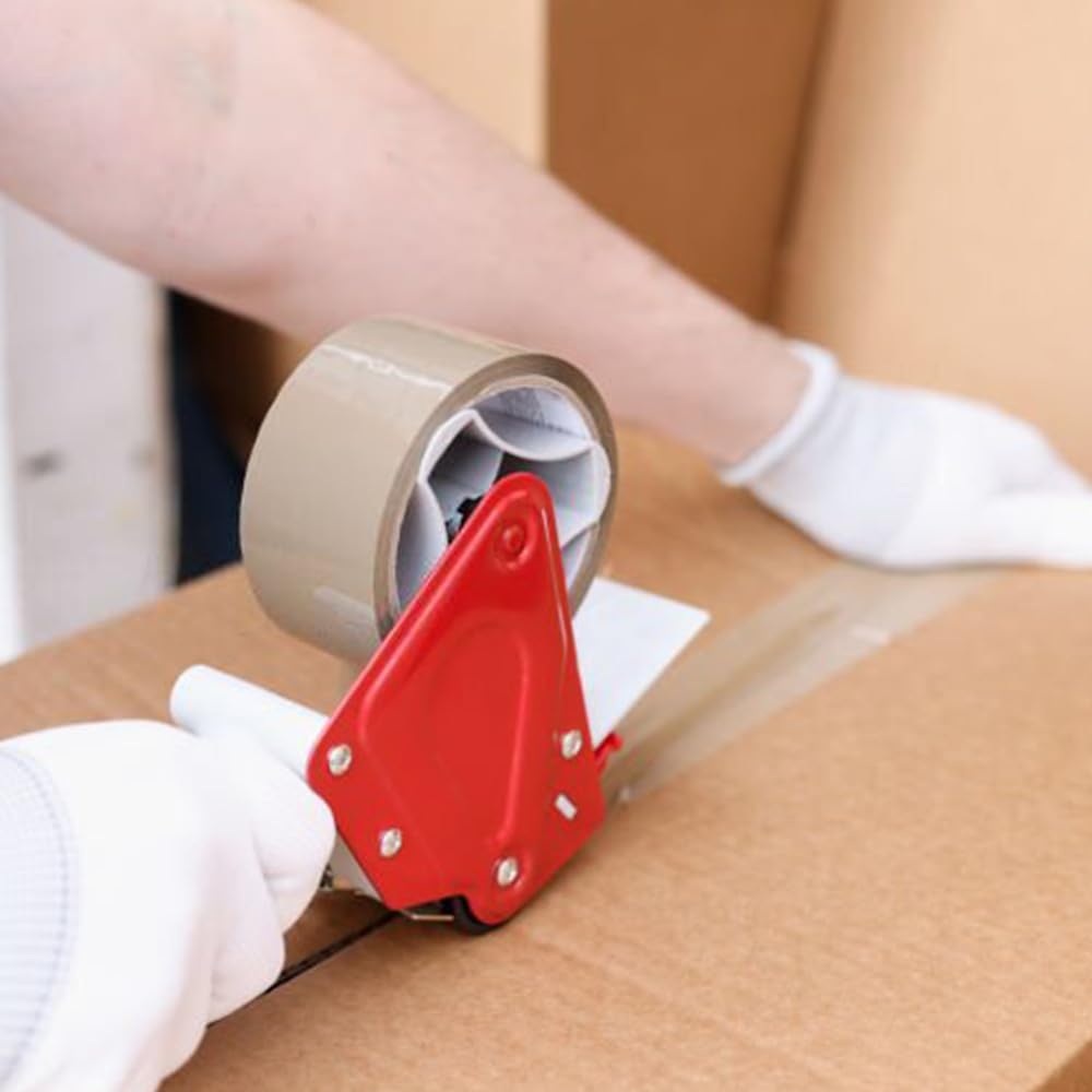 Venuscello Packing Tape - Parcel Tape - Tape - 6 & 12 Rolls with Low Noise (48mm x 40m) - Strong Heavy Duty Brown Tape for Packing Boxes, Secure Sticky Sealing Packaging Tape for Moving House