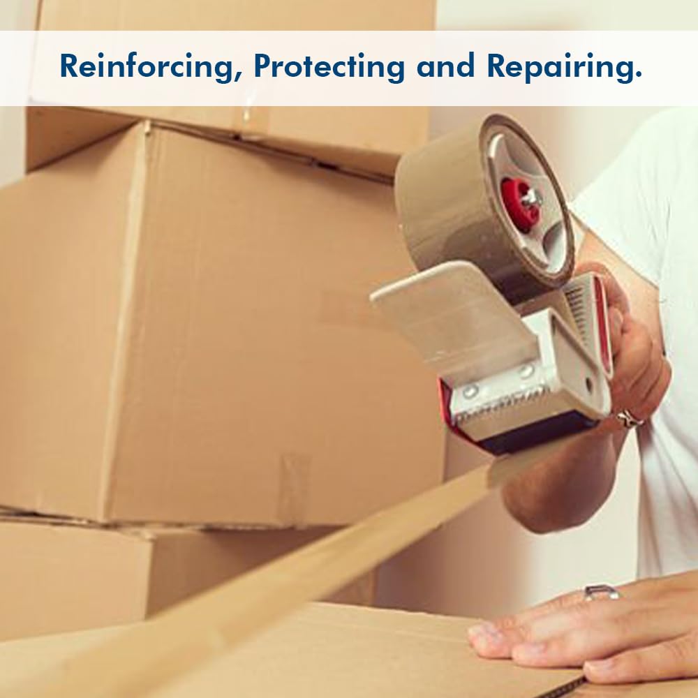 Venuscello Packing Tape - Parcel Tape - Tape - 6 & 12 Rolls with Low Noise (48mm x 40m) - Strong Heavy Duty Brown Tape for Packing Boxes, Secure Sticky Sealing Packaging Tape for Moving House