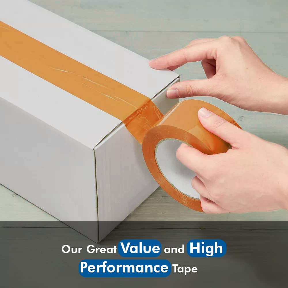 Venuscello® 6 Rolls Parcel Packaging Tape Sealing 48 mm x 66 m Strong Packing for sealing Boxes, Cartons and for Keeping Goods Firmly sealed Transit Sticky Thick