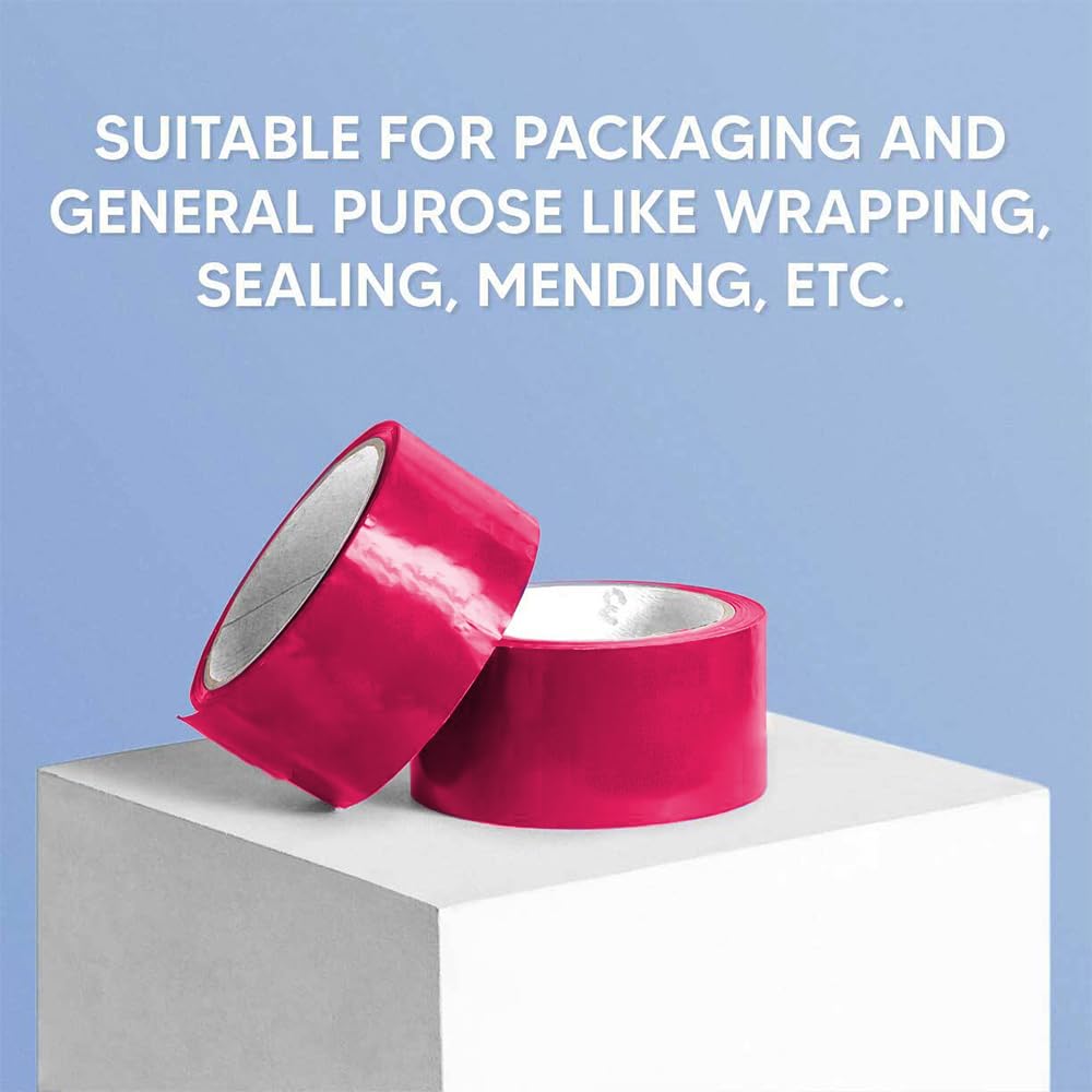 Venuscello® 6 Rolls Parcel Packaging Tape Sealing 48 mm x 66 m Strong Packing for sealing Boxes, Cartons and for Keeping Goods Firmly sealed Transit Sticky Thick