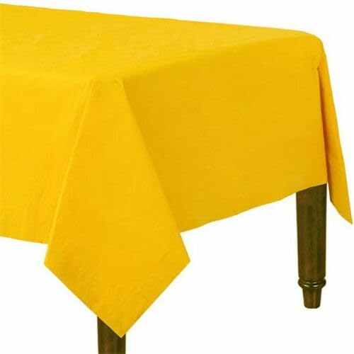 Venuscello® 25 x Paper Table Cover Square Tabletop Disposable Folded Cloth to Protect Table for Birthday Party - 90cm x 90cm
