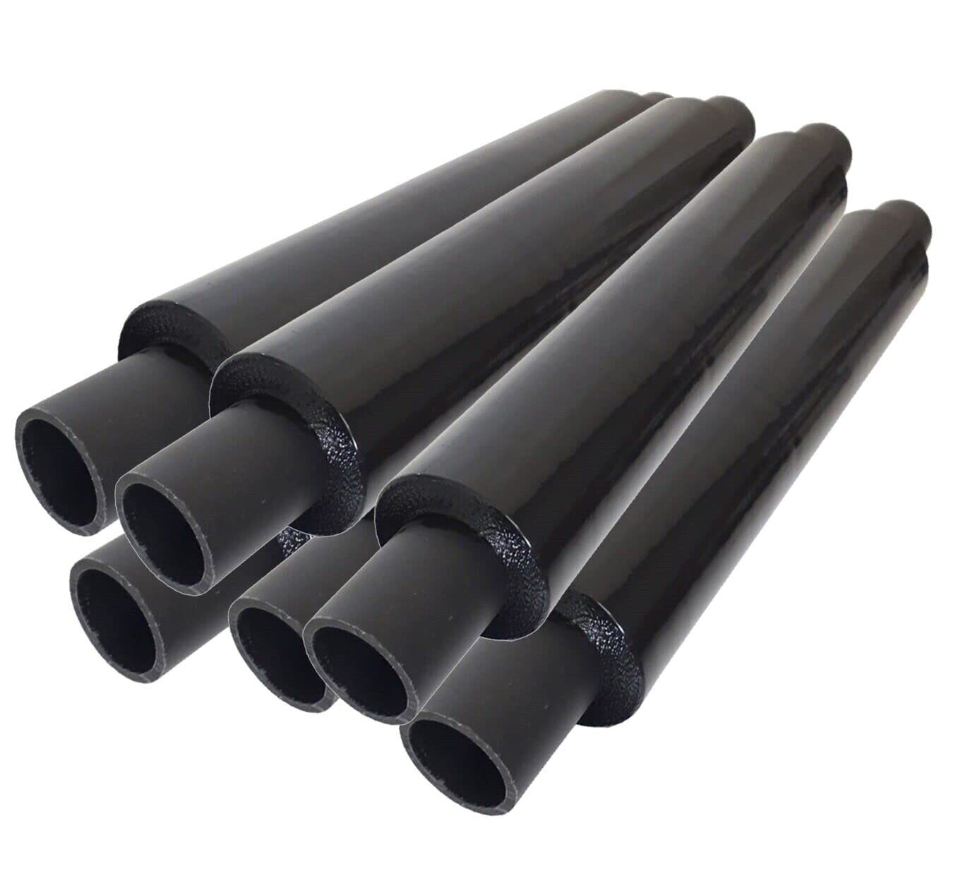 Venuscello® Pallet Stretch Shrink Cling Film Black Extended Core Wrap Rolls for Moving, Secure Packaging, Wrap Parcel for Secure Shipping - 400mm x 300m 20mu