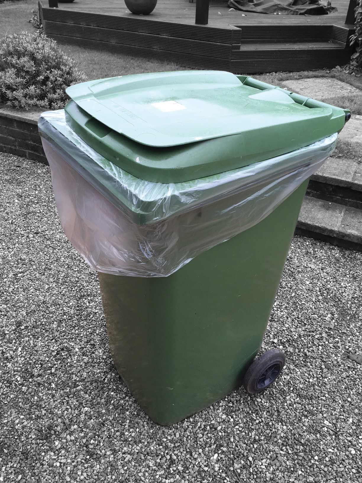 Venuscello® Biodegradable Tie Top Clear Bin Liners – Heavy Duty Compostable Dustbin Wheelie Bags