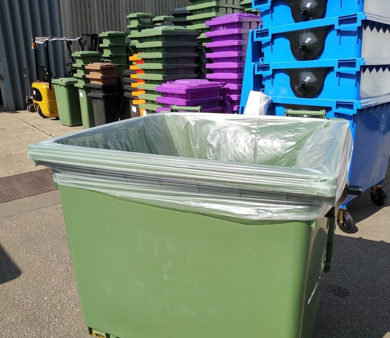 Venuscello® Biodegradable Tie Top Clear Bin Liners – Heavy Duty Compostable Dustbin Wheelie Bags
