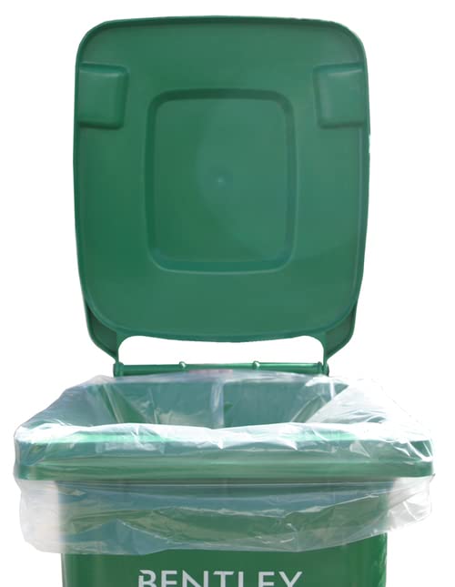 Venuscello® Biodegradable Tie Top Clear Bin Liners – Heavy Duty Compostable Dustbin Wheelie Bags