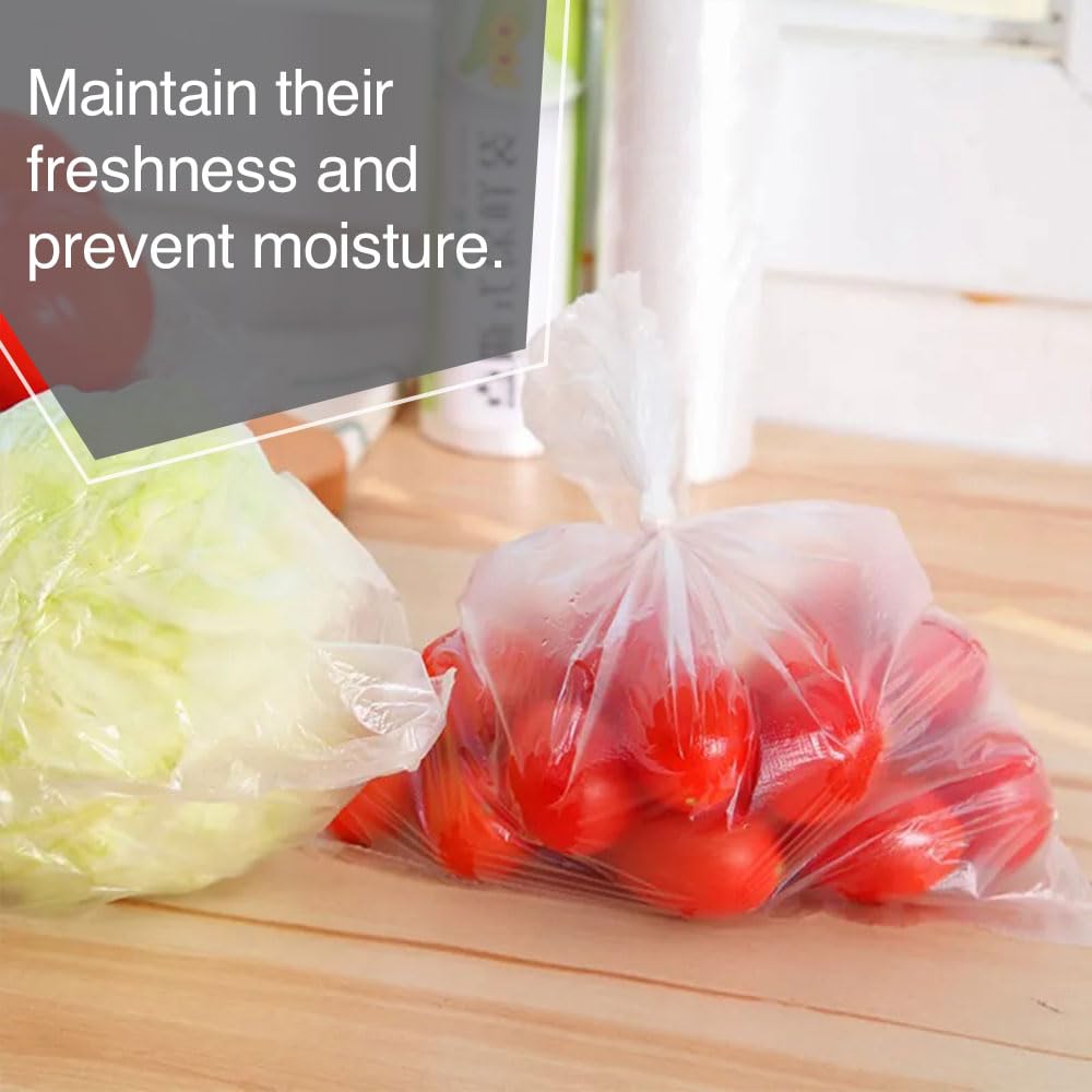 Venuscello® 1000 x Hi-Thene White HDPE Counter polythene Butcher Bags For Food Fruits Vegetables Freezer Storage